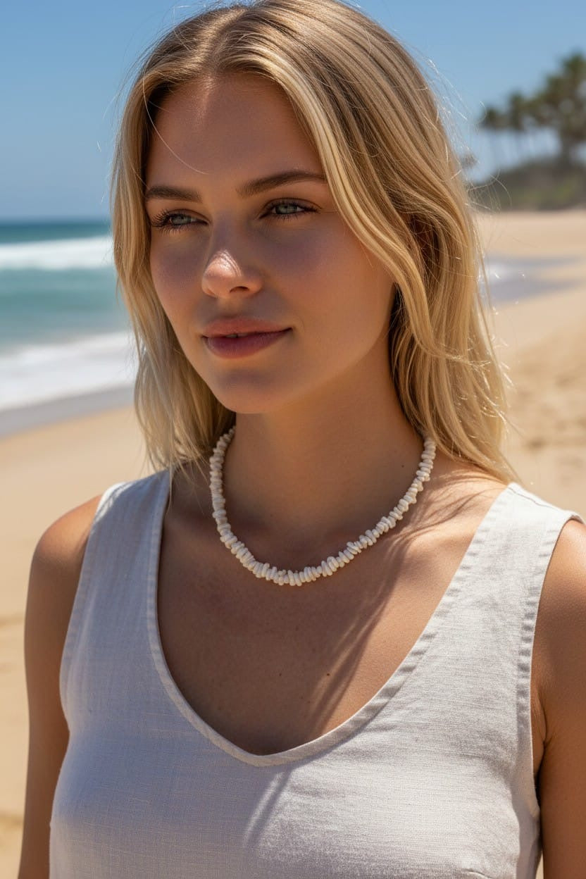 COLLAR CORALITOS BLANCO
