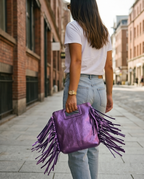 BOLSO FLECOS METALIZADO