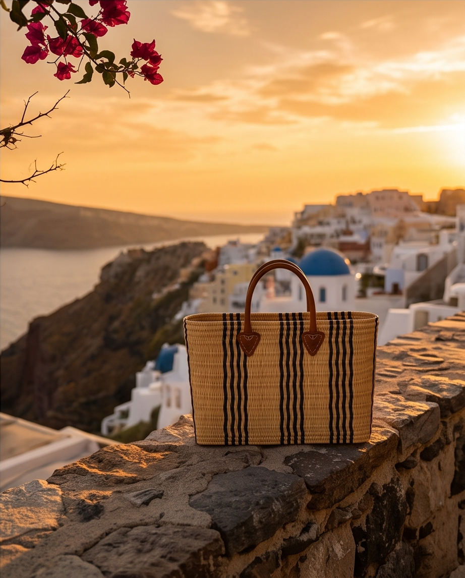 BOLSO CAPAZO PALMA NAVY