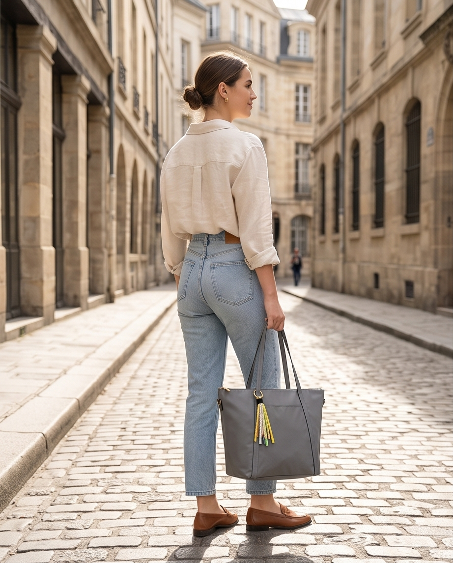 SHOPPER SIENA Gris plomo