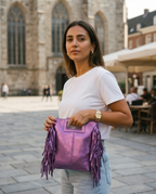 BOLSO FLECOS METALIZADO