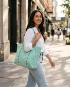 SHOPPER ROMA | VERDE AQUA