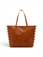 SHOPPER VICTORIA TACHAS | MARRÓN