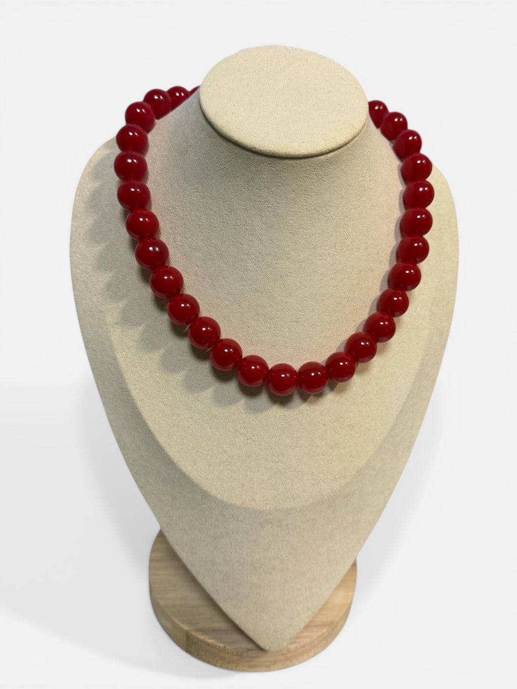 COLLAR BOLAS ROJO