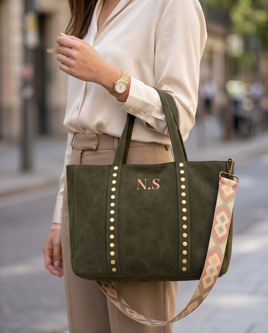 SHOPPER ROMA | VERDE CAQUI